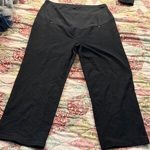 Time and Tru Black Maternity Pants (Wide Leg) Size XL (16-18) New without tags.